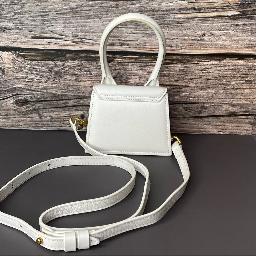 🛍️Jacquemus Authentic MINI Le Chiquito Elegant Cream/White Bag - Picture 11 of 14